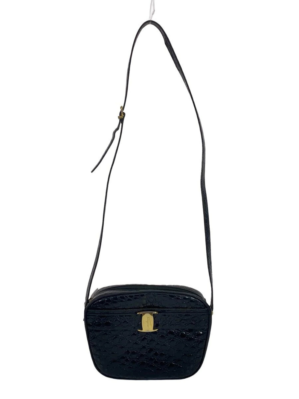 Salvatore Ferragamo Shoulder Bag Leather Black